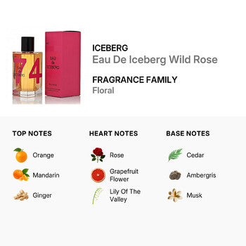 Iceberg Eau De Iceberg Wild Rose / Iceberg EDT Spray 3.3 oz (100 ml) (w) (Wholesale) - Luxurious Fragrance Available Online in Hong Kong & China