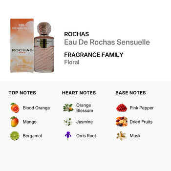 Rochas Eau De Rochas Sensuelle by Rochas EDT Spray 3.4 oz (Wholesale) - Luxurious Fragrance Available Online in Hong Kong & China