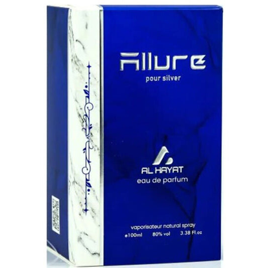 Efolia Men's Allure Silver EDP 3.3 oz - Luxurious Fragrance Available Online in Hong Kong & China