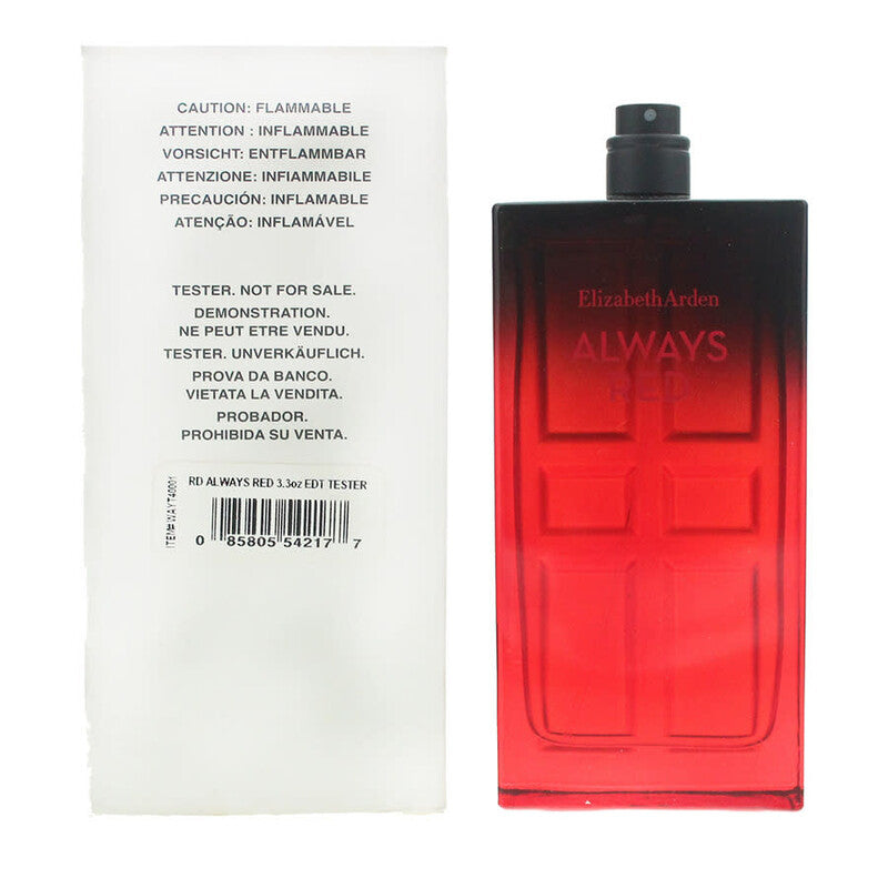 Elizabeth Arden Ladies Always Red EDT Spray 3.38 oz (Tester) Fragrances (Wholesale) - Luxurious Fragrance Available Online in Hong Kong & China