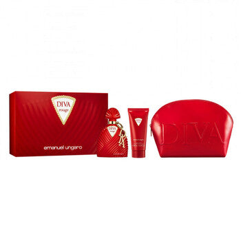 Emanuel Ungaro Ladies Diva Rouge Gift Set - Luxurious Fragrance Available Online in Hong Kong & China