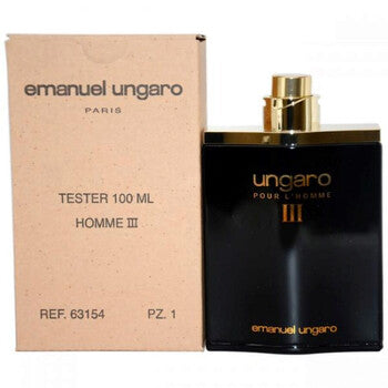 Emanuel Ungaro Men's Homme III EDT Spray 3.4 oz (Tester) - Luxurious Fragrance Available Online in Hong Kong & China