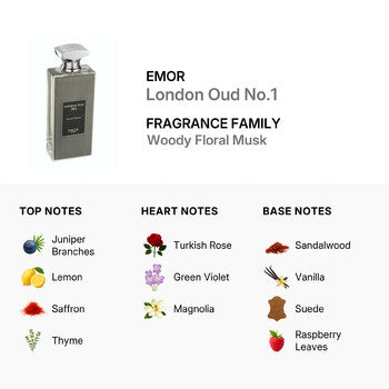 Emor Unisex London Oud No.1 EDP 4.2 oz (Wholesale) - Luxurious Fragrance Available Online in Hong Kong & China