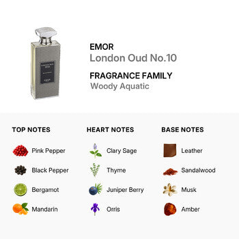 Emor Unisex London Oud No.10 EDP 4.2 oz (Wholesale) - Luxurious Fragrance Available Online in Hong Kong & China