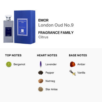 Emor Unisex London Oud No.9 EDP 4.2 oz (Wholesale) - Luxurious Fragrance Available Online in Hong Kong & China