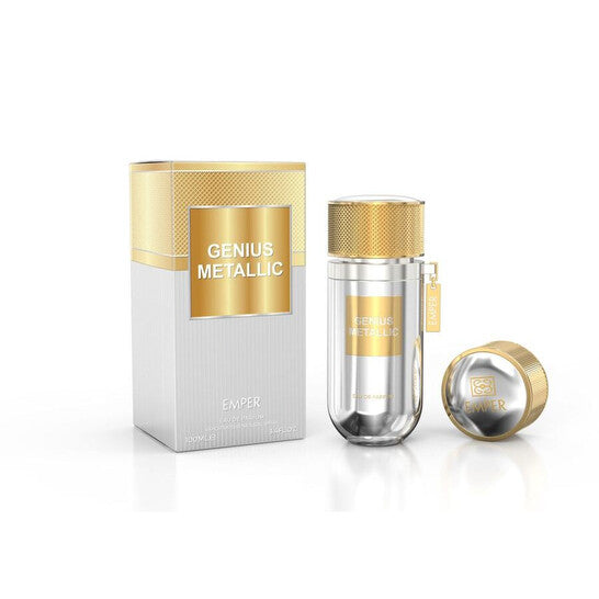 Emper Men's Genius Metallic EDP Spray 3.4 oz Fragrances (Wholesale) - Luxurious Fragrance Available Online in Hong Kong & China