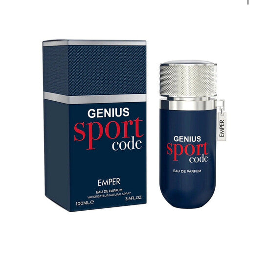 Emper Men's Genius Sport Code EDP Spray 3.4 oz Fragrances (Wholesale) - Luxurious Fragrance Available Online in Hong Kong & China