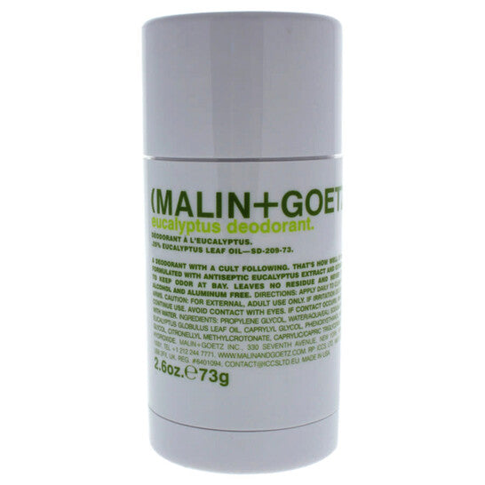 Malin + Goetz Eucalyptus Deodorant Stick by Malin + Goetz for Unisex - 2.6 oz Deodorant Stick - Luxurious Fragrance Available Online in Hong Kong & China