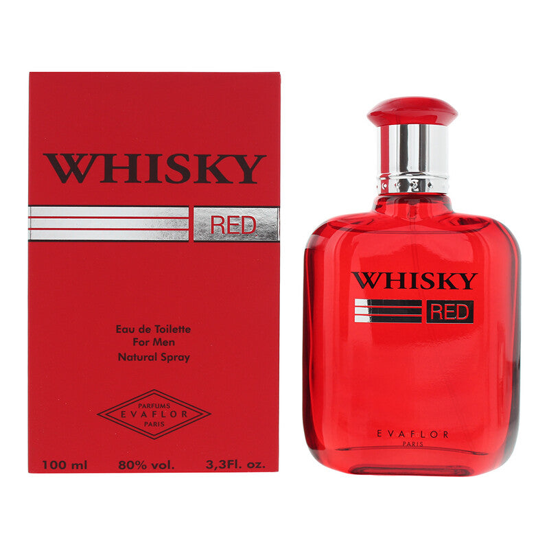 Evaflor Men's Whisky Red EDT Spray 3.4 oz Fragrances - Luxurious Fragrance Available Online in Hong Kong & China