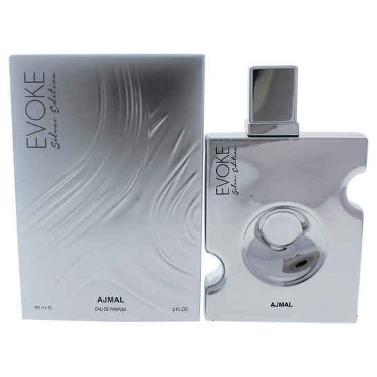 Ajmal Evoke Silver Edition by Ajmal for Men - 3 oz EDP Spray - Luxurious Fragrance Available Online in Hong Kong & China