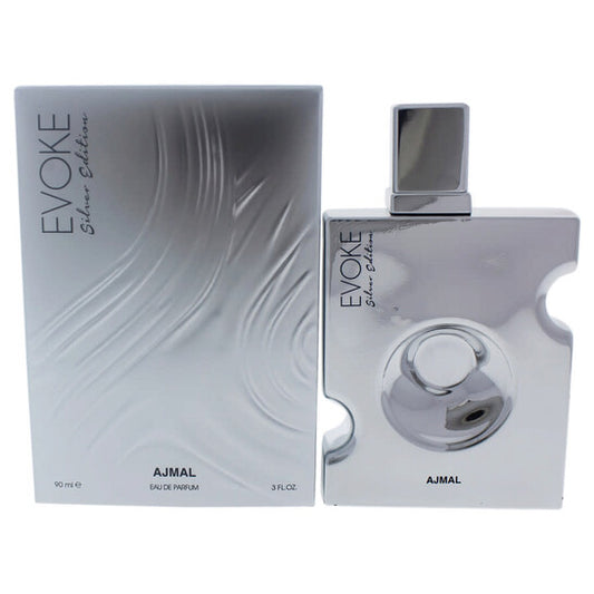 Ajmal Evoke Silver Edition by Ajmal for Men - 3 oz EDP Spray - Luxurious Fragrance Available Online in Hong Kong & China