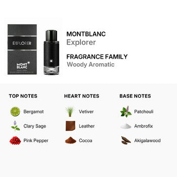 Montblanc Explorer / Mont Blanc EDP Spray 1.0 oz (30 ml) (m) - Luxurious Fragrance Available Online in Hong Kong & China