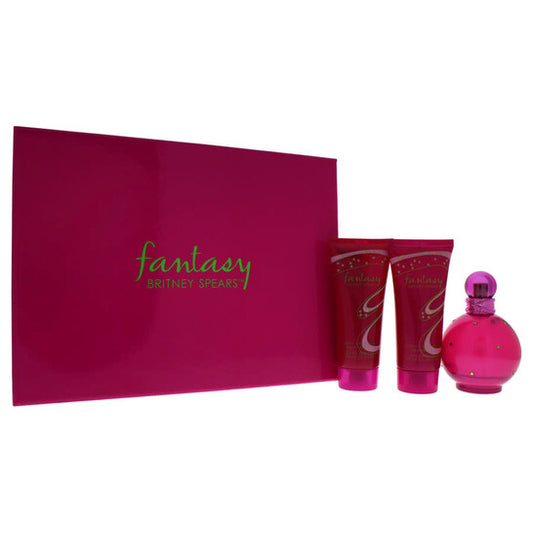 Britney Spears Fantasy by Britney Spears for Women - 3 Pc Gift Set 3.3oz EDP Spray, 3.3oz Body Souffle, 3.3oz Shower Gel - Luxurious Fragrance Available Online in Hong Kong & China