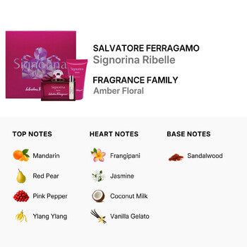 Salvatore Ferragamo Ferragamo Ladies Signorina Ribelle Gift Set (Wholesale) - Luxurious Fragrance Available Online in Hong Kong & China