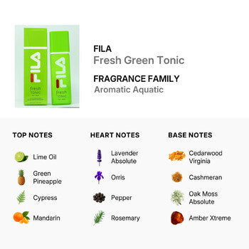 Fila Men's Fresh Green Tonic EDT Spray 3.4 oz (Wholesale) - Luxurious Fragrance Available Online in Hong Kong & China