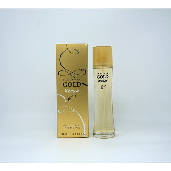 Fragluxe Ladies Gold EDT Spray 3.3 oz - Luxurious Fragrance Available Online in Hong Kong & China