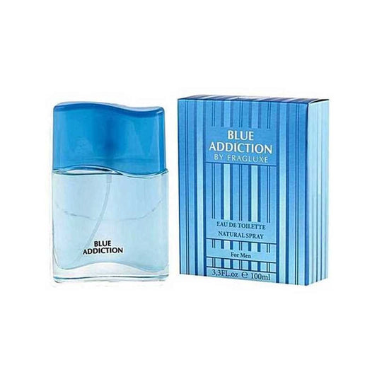 Fragluxe Men's Blue Addiction EDT Spray 3.4 oz - Luxurious Fragrance Available Online in Hong Kong & China