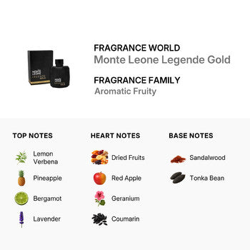 Fragrance World Men's Monte Leone Legende Gold EDP Spray 3.38 oz Fragrances (Wholesale) - Luxurious Fragrance Available Online in Hong Kong & China