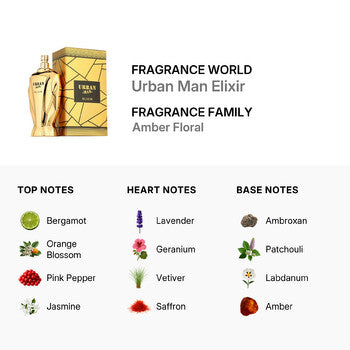 Fragrance World Men's Urban Man Elixir EDP 3.0 oz (Wholesale) - Luxurious Fragrance Available Online in Hong Kong & China