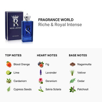 Fragrance World Unisex Riche & Royal Intense EDP 3.4 oz Fragrances (Wholesale) - Luxurious Fragrance Available Online in Hong Kong & China