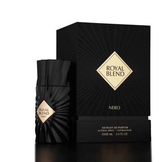 Fragrance World Unisex Royal Blend Nero Extrait de Parfum Spray 3.4 oz Fragrances (Wholesale) - Luxurious Fragrance Available Online in Hong Kong & China