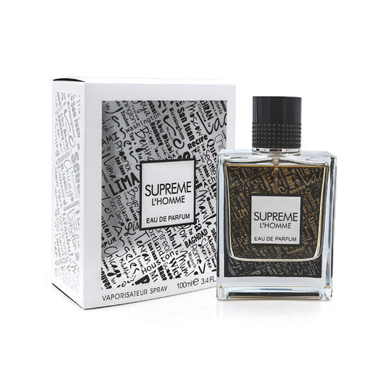 Fragrance World Unisex Supreme L'Homme EDP Spray 3.4 oz Fragrances (Wholesale) - Luxurious Fragrance Available Online in Hong Kong & China
