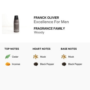 Franck Olivier Men's Excellence Deodorant 8.4 oz - Luxurious Fragrance Available Online in Hong Kong & China