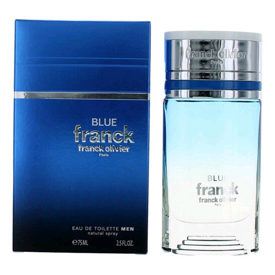 Franck Olivier Men's Franck Blue EDT 2.5 oz Fragrances (Wholesale) - Luxurious Fragrance Available Online in Hong Kong & China