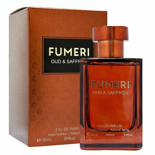 Fumeri Men's Oud & Saffron EDP Spray 3.3 oz Fragrances (Wholesale) - Luxurious Fragrance Available Online in Hong Kong & China