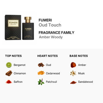Fumeri Men's Oud Touch EDP Spray 3.3 oz - Luxurious Fragrance Available Online in Hong Kong & China