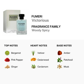 Fumeri Men's Victorious EDP Spray 3.3 oz - Luxurious Fragrance Available Online in Hong Kong & China