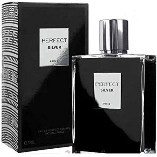 Geparlys Men's Perfect Silver EDT Spray 3.4 oz Fragrances (Wholesale) - Luxurious Fragrance Available Online in Hong Kong & China