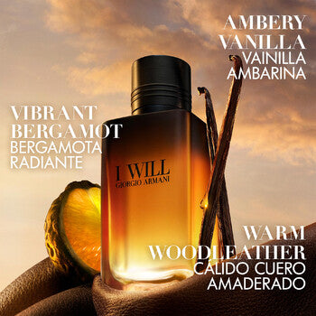 Giorgio Armani Men's I Will EDP Spray 3.4 oz Fragrances (Wholesale) - Luxurious Fragrance Available Online in Hong Kong & China