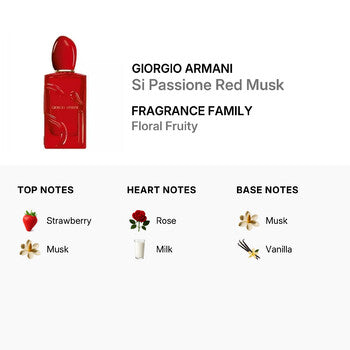 Giorgio Armani Ladies Si Passione Red Musk EDP Spray 3.4 oz (Tester) Fragrances (Wholesale) - Luxurious Fragrance Available Online in Hong Kong & China