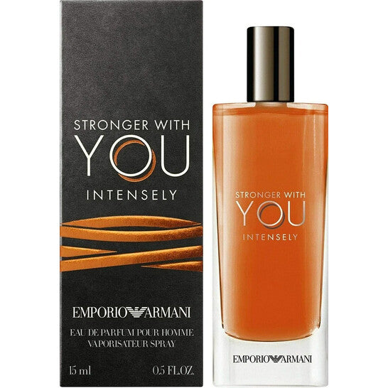Giorgio Armani Men's Emporio Armani Stronger With You Intensely EDP Spray 0.5 oz Fragrances - Luxurious Fragrance Available Online in Hong Kong & China