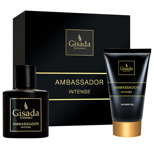 Gisada Men's Ambassador Intense Gift Set Fragrances (Wholesale) - Luxurious Fragrance Available Online in Hong Kong & China