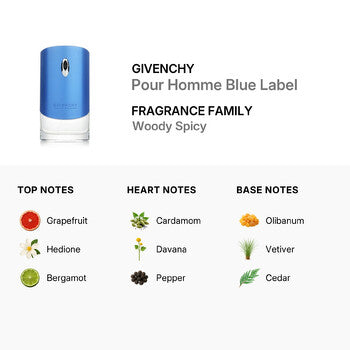 Givenchy Men's Pour Homme Blue Label EDT 1.7 oz Fragrances (Wholesale) - Luxurious Fragrance Available Online in Hong Kong & China