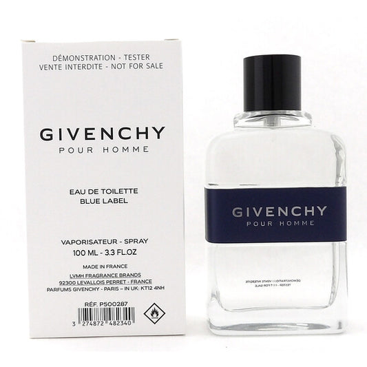 Givenchy Men's Pour Homme Blue Label EDT Spray 3.4 oz (Tester) - Luxurious Fragrance Available Online in Hong Kong & China