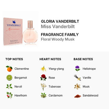 Gloria Vanderbilt Ladies Miss Vanderbilt EDT Spray 3.4 oz - Luxurious Fragrance Available Online in Hong Kong & China