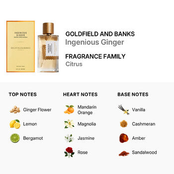 Goldfield And Banks Ingenious Ginger 3.4 oz - Luxurious Fragrance Available Online in Hong Kong & China