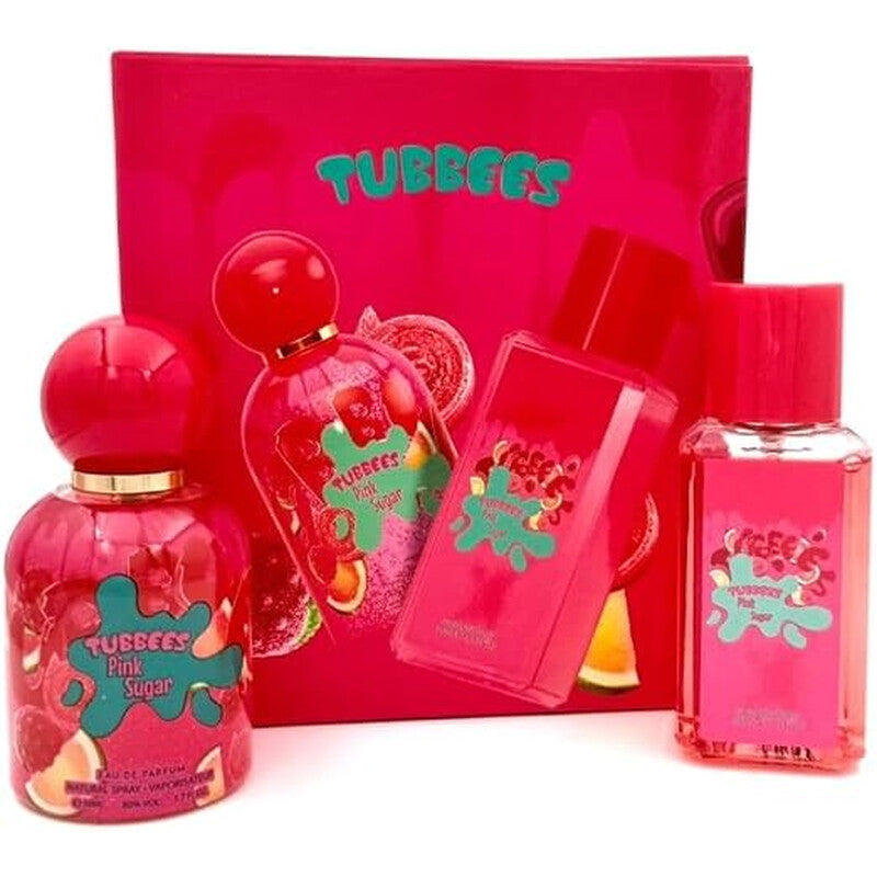 Grandeur Unisex Tubbees Pink Sugar Gift Set Kids Fragrances - Luxurious Fragrance Available Online in Hong Kong & China