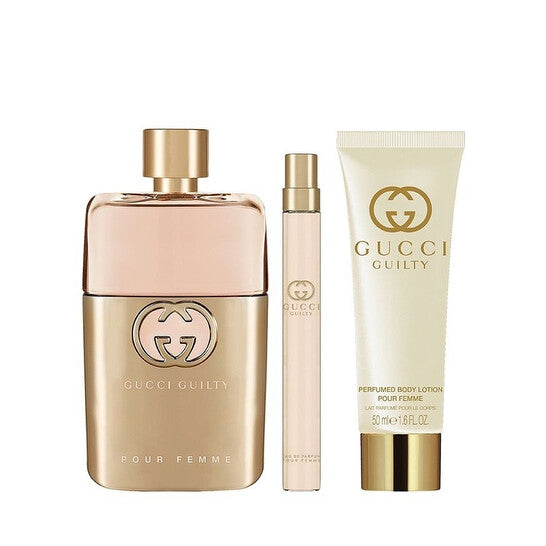 Gucci Ladies Gucci Guilty Pour Femme 3pcs EDP Gift Set Fragrances (Wholesale) - Luxurious Fragrance Available Online in Hong Kong & China