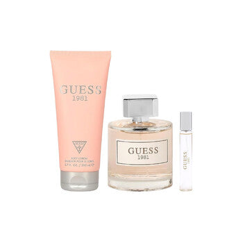Guess 1981 by Guess for Women - 3 Pc Gift Set 3.4oz EDT Spray, 0.5oz EDT Spray, 6.7oz Body Lotion (Wholesale) - Luxurious Fragrance Available Online in Hong Kong & China