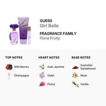 Guess Ladies Girl Belle Gift Set - Luxurious Fragrance Available Online in Hong Kong & China