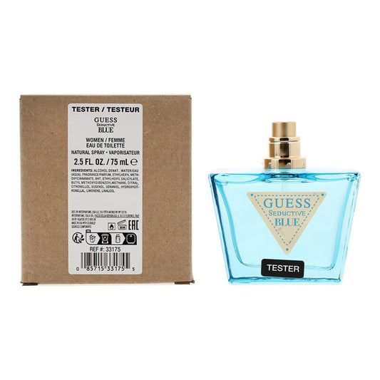 Guess Ladies Seductive Blue EDT Spray 2.5 oz (Tester) Fragrances - Luxurious Fragrance Available Online in Hong Kong & China