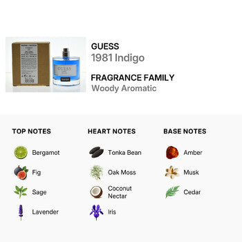 Guess Men's 1981 Indigo EDT Spray 3.4 oz (Tester) - Luxurious Fragrance Available Online in Hong Kong & China