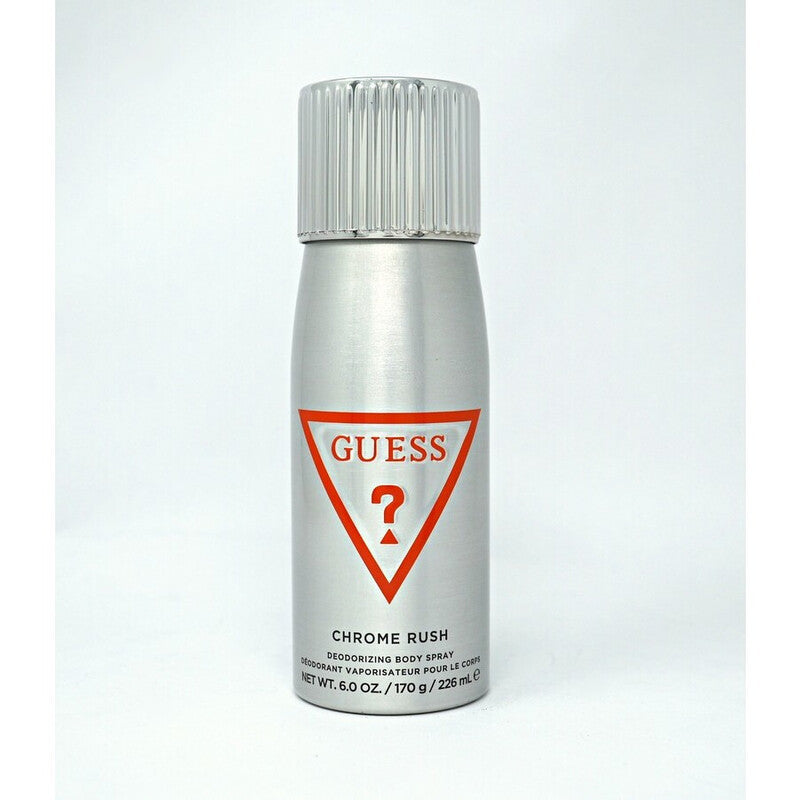 Guess Men's Chrome Rush Deodorant Body Spray 6.0 oz Fragrances - Luxurious Fragrance Available Online in Hong Kong & China