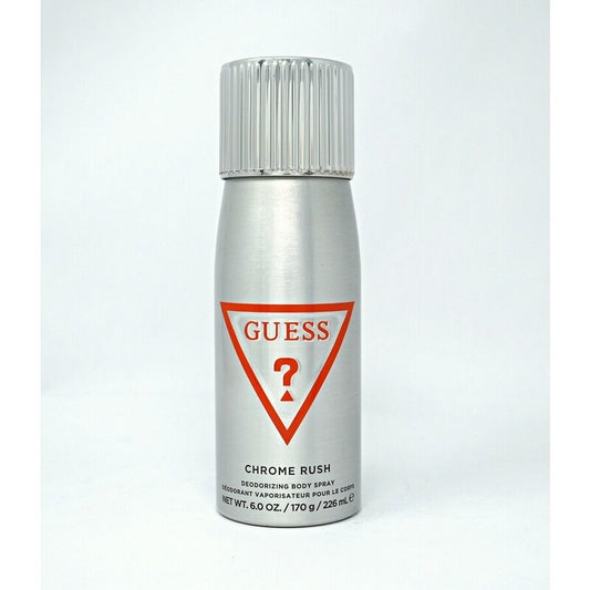 Guess Men's Chrome Rush Deodorant Body Spray 6.0 oz Fragrances (Wholesale) - Luxurious Fragrance Available Online in Hong Kong & China