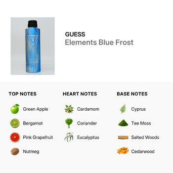 Guess Men's Elements Blue Frost Deodorant Body Spray 6 oz (Wholesale) - Luxurious Fragrance Available Online in Hong Kong & China