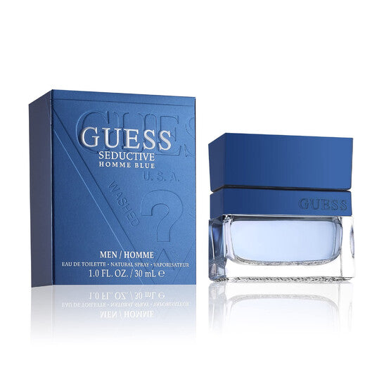 Guess Men's Seductive Blue EDT Spray 1 oz Fragrances  - Luxurious Fragrance Available Online in Hong Kong & China